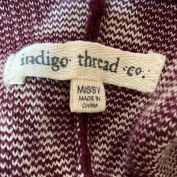 INDIGO THREAD CO NWOT HEAVYWEIGHT OPEN PONCHO - Picture 8 of 11